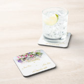 Accessoires van het huwelijk - bruid met een kleur bier onderzetter