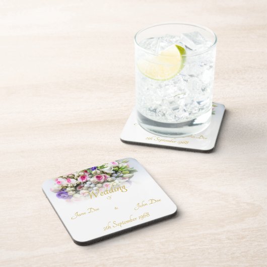 Accessoires van het huwelijk - bruid met een kleur bier onderzetter (Rechterzijde)