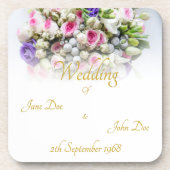 Accessoires van het huwelijk - bruid met een kleur bier onderzetter (Voorkant)