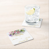 Accessoires van het huwelijk - bruid met een kleur kartonnen onderzetters (Insitu)