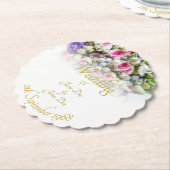 Accessoires van het huwelijk - bruid met een kleur kartonnen onderzetters (Gekanteld)