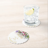 Accessoires van het huwelijk - bruid met een kleur kartonnen onderzetters (Insitu)