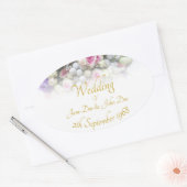 Accessoires van het huwelijk - bruid met een kleur ovale sticker (Envelop)