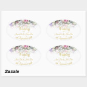 Accessoires van het huwelijk - bruid met een kleur ovale sticker (Vel)