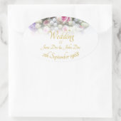 Accessoires van het huwelijk - bruid met een kleur ovale sticker (Tas)