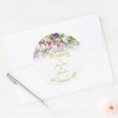 Accessoires van het huwelijk - bruid met een kleur ronde sticker (Envelop)