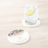 Accessoires van het huwelijk - bruid met een kleur zandsteen onderzetter (Zijkant)