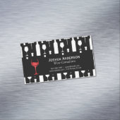 Accessoires van wijn magnetisch visitekaartje (Voorbeeld)
