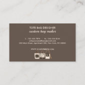 Accessoires voor Brown Designer Mode Visitekaartje (Achterkant)