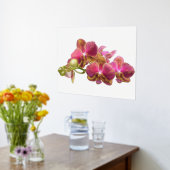 Accessoires voor Folie links op rode orchideeën Af Folie Afdrukken (Laag (Keuken))