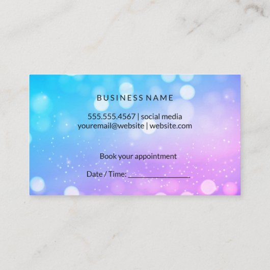 Accessoires voor het maken en repareren van gereed afsprakenkaartje (Achterkant)