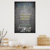 Accessoires voor inschrijving in chalkboardstijl poster (Keuken)