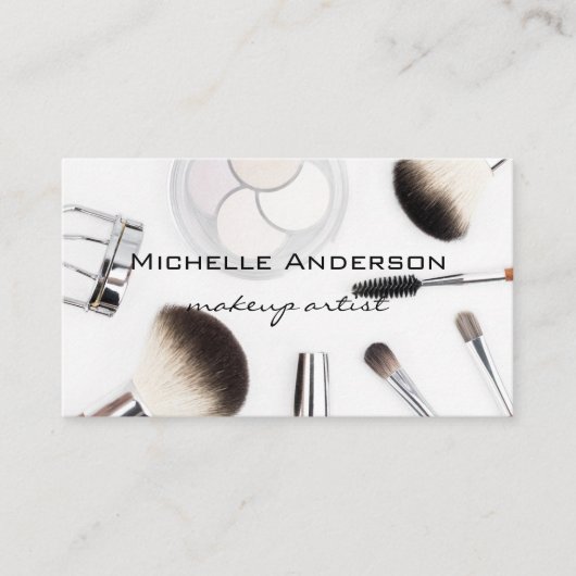 Accessoires voor opmaakpenselen | Cosmetica Visitekaartje (Voorkant)