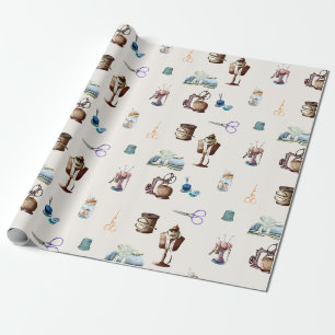 Accessoires voor resterend naaien cadeaupapier