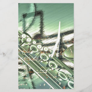 Accessoires voor Saxofone-muziekontwerp - pas aan Briefpapier