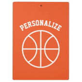 Accessoires voor speciale basketbaltrainers klembord (Achterkant)