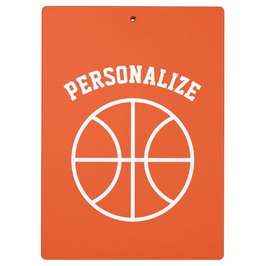 Accessoires voor speciale basketbaltrainers klembord (Achterkant)