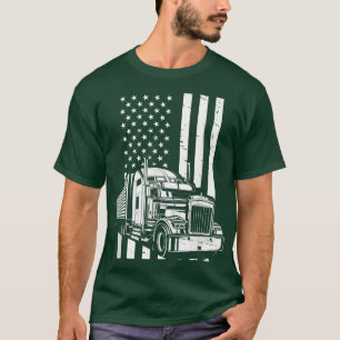 Accessoires voor vrachtwagenchauffeur en motoromlo t-shirt