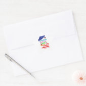Accessoires voor vrijheid liggen in durf ster sticker (Envelop)