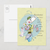 Accessoires zijn Gods weg...briefkaart Briefkaart (Voorkant / Achterkant)