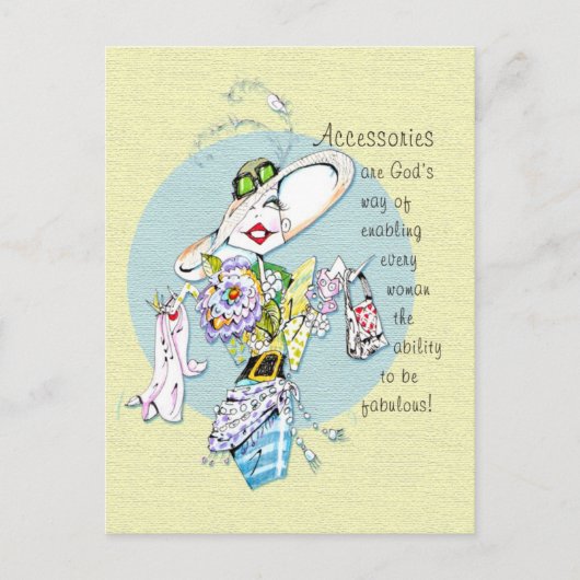 Accessoires zijn Gods weg...briefkaart Briefkaart (Voorkant)