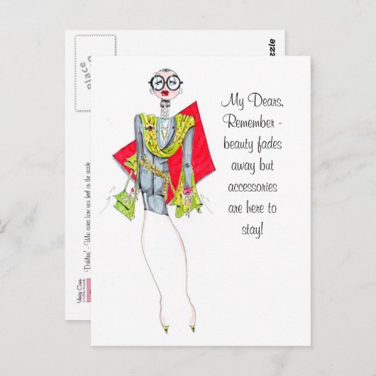 Accessoires zijn hier om briefkaart te blijven - (Voorkant / Achterkant)