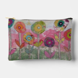 Accessoiretas - Bloemen in gemengde techniek Etui
