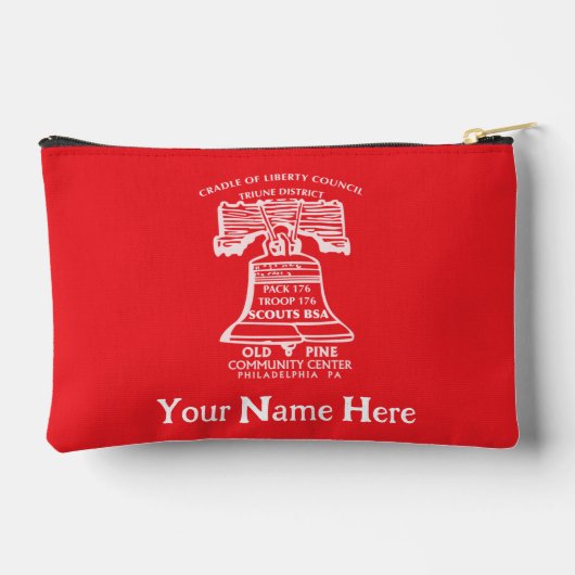 Accessoiretas Klein - Rood (Persoonlijk) Etui (Achterkant)