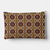 Accessoiretas Retro Groovy Bruin Crème Patroon Etui (Achterkant)