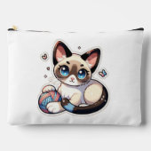 Accessoirezak voor gebreid Kat Etui (Voorkant)