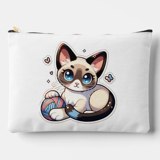 Accessoirezak voor gebreid Kat Etui (Voorkant)