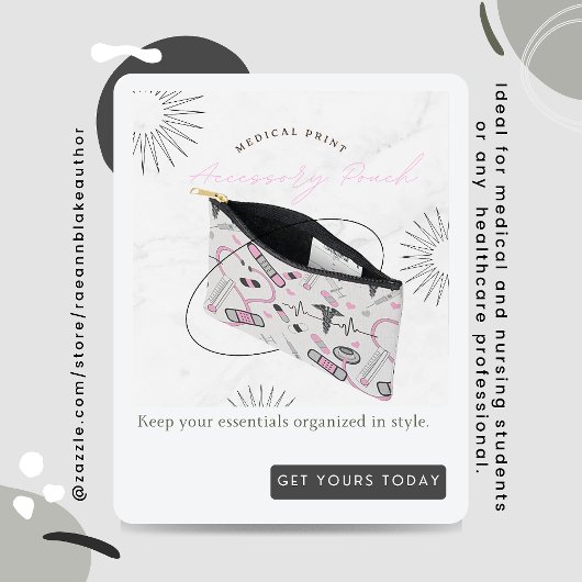 Accessoirezakje voor medische afdrukken etui