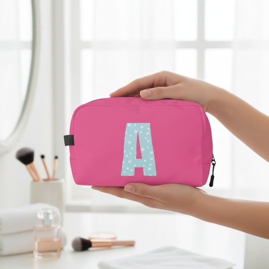 Accessory Bag Personalized Initial Toilettasje