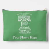 Accessory Pouch Large - Olive Green (Personalized) Etui (Achterkant)