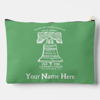 Accessory Pouch Large - Olive Green (Personalized) Etui