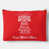 Accessory Pouch Large - Red (Personalized) Etui (Achterkant)