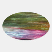 Accidental Art Ovale Sticker (Voorkant)