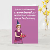 Accidental Birthday Kaart. Kaart (Gele Bloem)