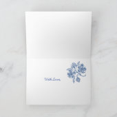 Accidental spoedherstel Floral Faux Lace Card Kaart (Binnen)