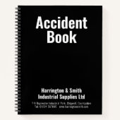 Accidentieboek voor bedrijven notitieboek (Voorkant)