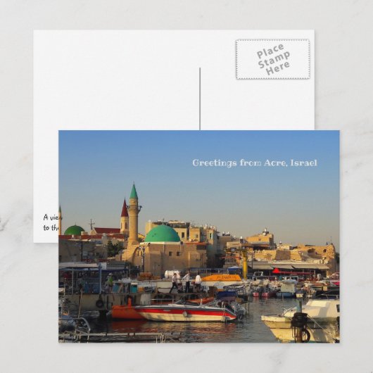 Acco Harbour Briefkaart (Voorkant / Achterkant)