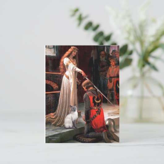 Accolade - Blue Point Siamese kat Briefkaart (Staand voorkant)