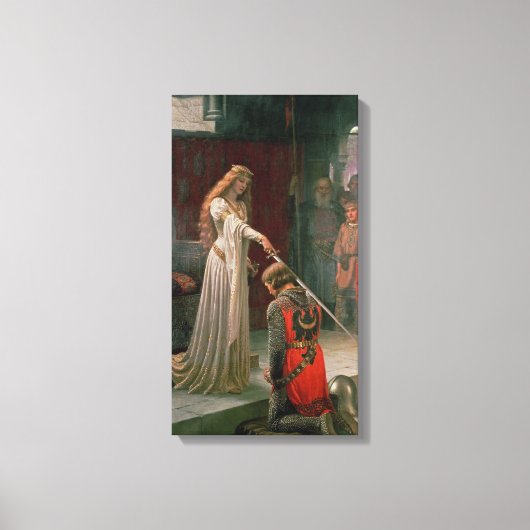 Accolade (door Edmond Blair Leighton) Canvas Afdruk (Voorkant)