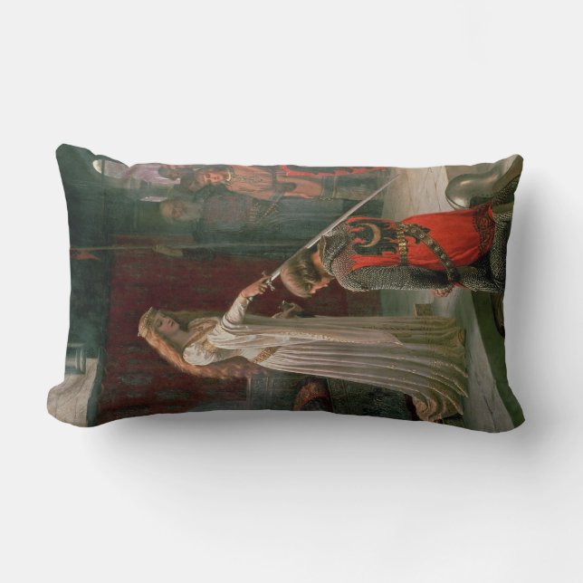 Accolade (door Edmond Blair Leighton) Kussen (Voorkant)