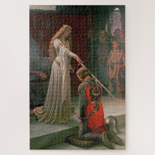 Accolade (door Edmond Blair Leighton) Legpuzzel (Verticaal)