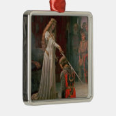 Accolade (door Edmond Blair Leighton) Metalen Ornament (Rechts)