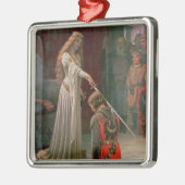 Accolade (door Edmond Blair Leighton) Metalen Ornament (Links)