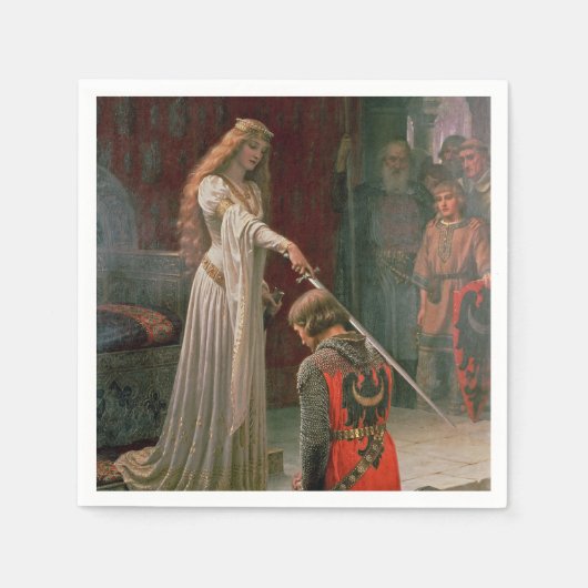 Accolade (door Edmond Blair Leighton) Servet (Voorkant)