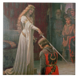 Accolade (door Edmond Blair Leighton) Tegeltje