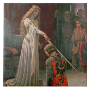 Accolade (door Edmond Blair Leighton) Tegeltje